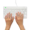 R-Go Tools ergonomisch toetsenbord R-Go Compact Break, compact toetsenbord met pauzesoftware, AZERTY (BE), bedraad, wit