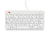 R-Go Tools ergonomisch toetsenbord R-Go Compact Break, compact toetsenbord met pauzesoftware, AZERTY (BE), bedraad, wit