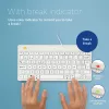 R-Go Tools ergonomisch toetsenbord R-Go Compact Break, compact toetsenbord met pauzesoftware, AZERTY (BE), bedraad, wit