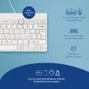 R-Go Tools ergonomisch toetsenbord R-Go Compact Break, compact toetsenbord met pauzesoftware, AZERTY (BE), bedraad, wit