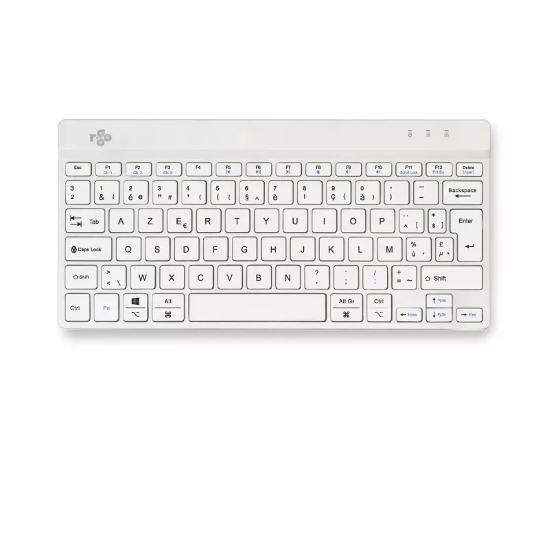 R-Go Tools ergonomisch toetsenbord R-Go Compact Break, compact toetsenbord met pauzesoftware, AZERTY (BE), Bluetooth, wit