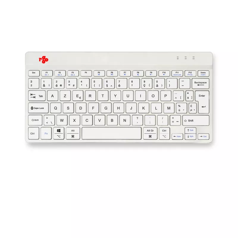 R-Go Tools ergonomisch toetsenbord R-Go Compact Break, compact toetsenbord met pauzesoftware, AZERTY (BE), Bluetooth, wit