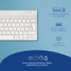 R-Go Tools ergonomisch toetsenbord R-Go Compact Break, compact toetsenbord met pauzesoftware, AZERTY (BE), Bluetooth, wit