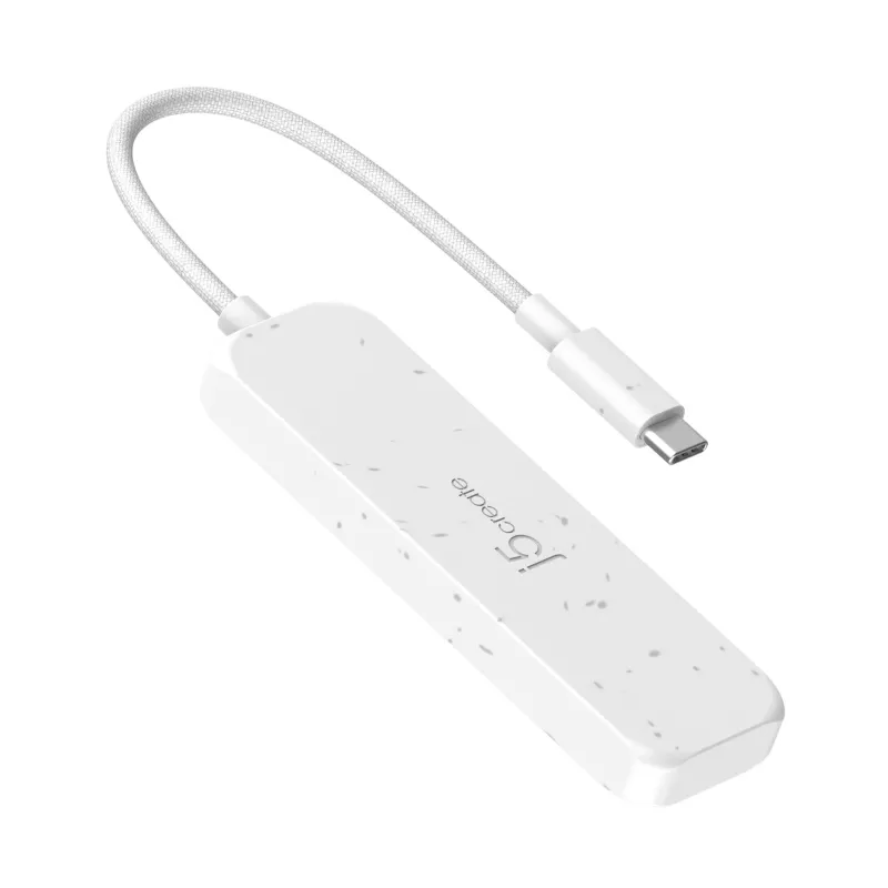 j5create milieuvriendelijke USB-C naar 4-poorts Type-C Gen 2 hub