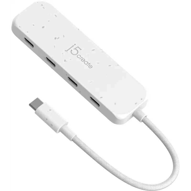j5create milieuvriendelijke USB-C naar 4-poorts Type-C Gen 2 hub