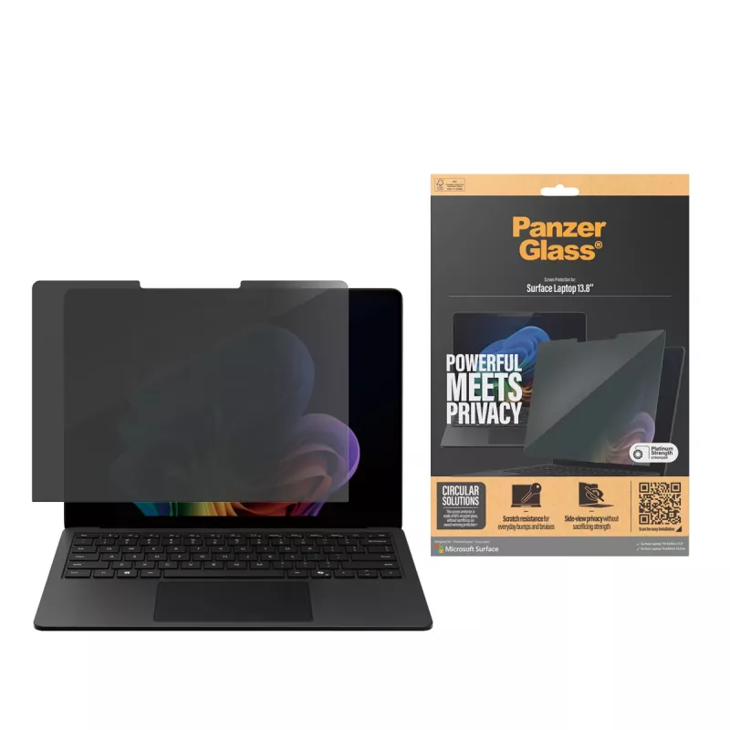 PanzerGlass P6275 privacyscreenprotector voor Microsoft Surface Laptop