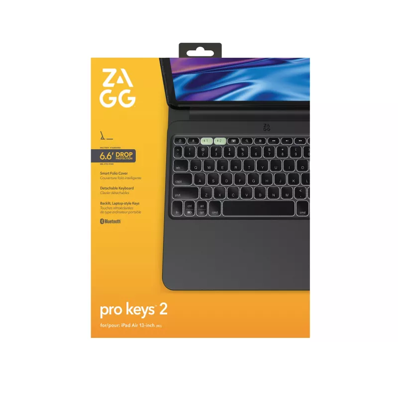 ZAGG Pro Keys 2 QWERTZ Duits Bluetooth zwart