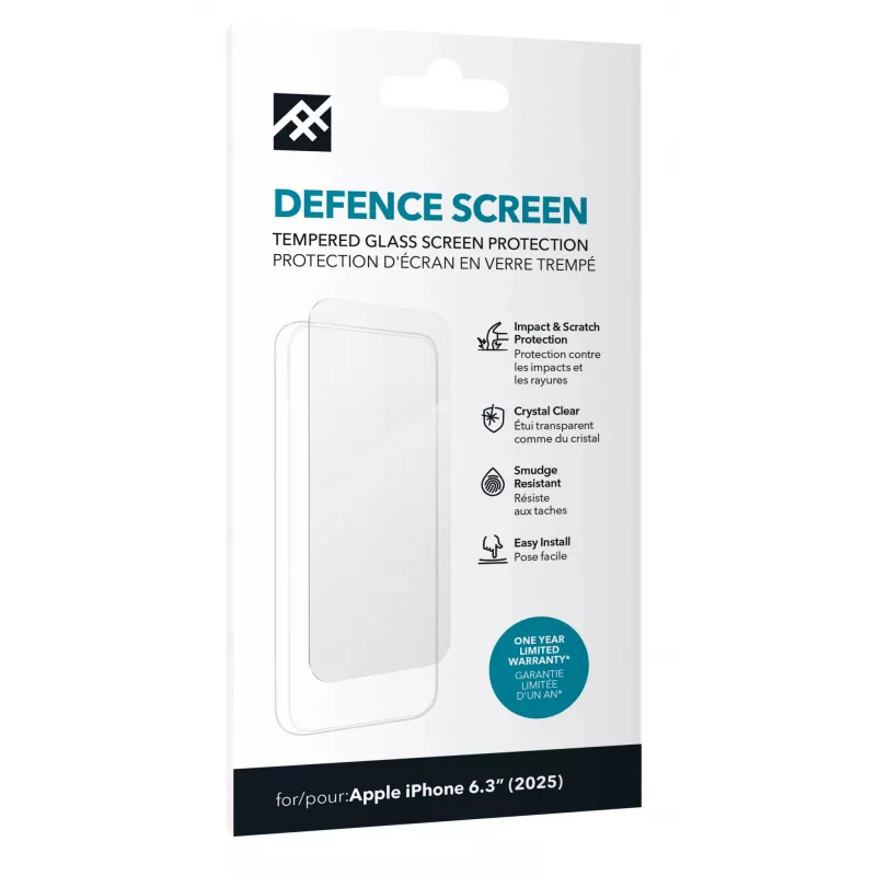 ZAGG Defence Glass voor iPhone 17, Apple, iPhone 17, schokbestendig, krasbestendig, 1 stuk