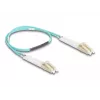 Glasvezelkabel DeLOCK 88078 LC Duplex naar LC Duplex OM3 0,5 m