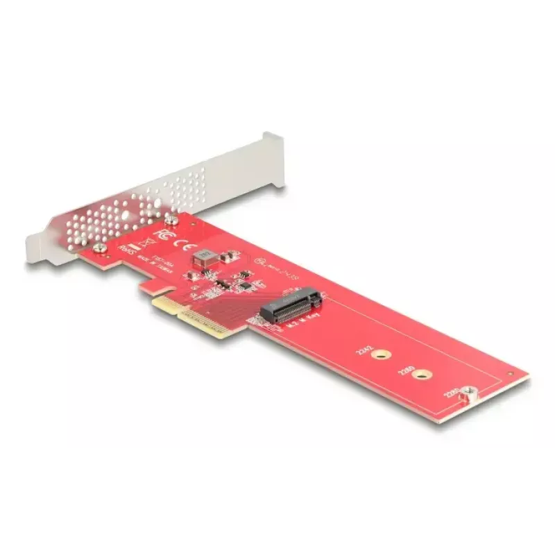 DeLOCK interne M.2-adapter 90889 PCIe 5.0 rood roestvrijstaal