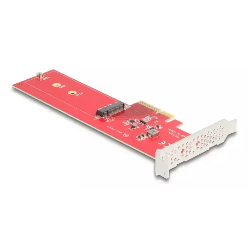 DeLOCK interne M.2-adapter 90889 PCIe 5.0 rood roestvrijstaal