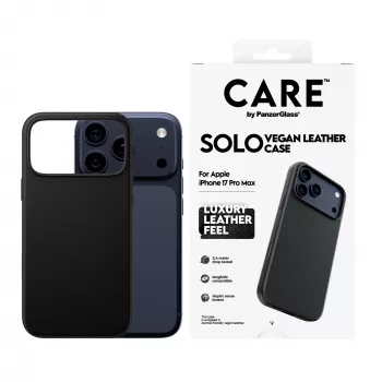 Beschermhoes Case PanzerGlass CARE Solo voor iPhone 17 Pro Max, zwart