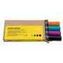 Marker Sigel BA011 4 stuks zwart magenta oranje turquoise