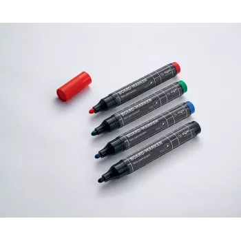 Marker Sigel BA010 4 stuks zwart blauw groen rood