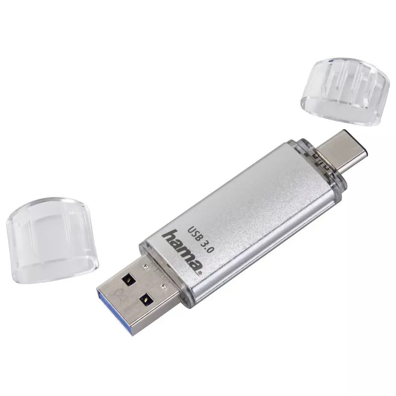 Hama FlashPen C-Laeta USB-stick 16 GB, USB 3.0 / USB Type-C, zilver