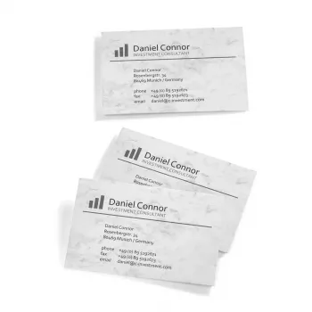 Visitekaartjes Sigel DP742 laser/inkjet grijs 100 stuks