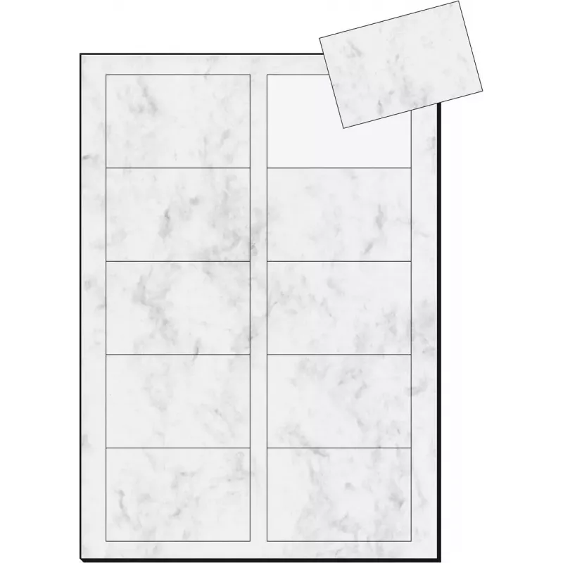 Visitekaartjes Sigel DP742 laser/inkjet grijs 100 stuks