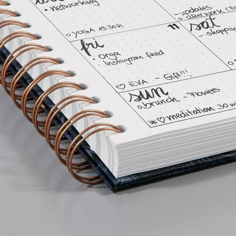 Schrijfblok A5 Sigel JN601 240 vel zwart roze wit