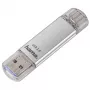 Hama FlashPen C-Laeta 00124162 USB-stick, 32 GB, USB 3.0 / USB Type-C, zilver