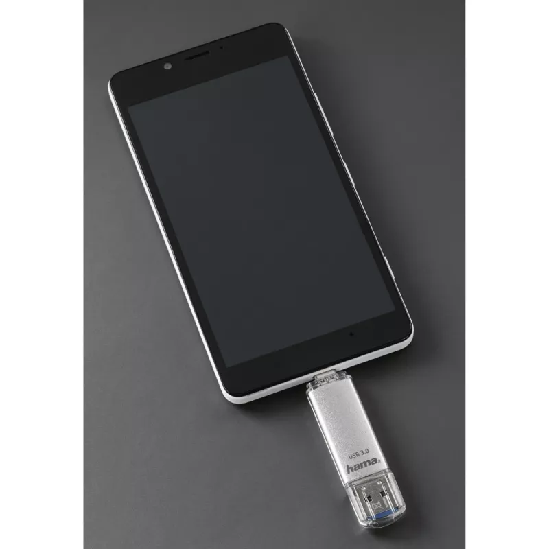 Hama FlashPen C-Laeta 00124162 USB-stick, 32 GB, USB 3.0 / USB Type-C, zilver
