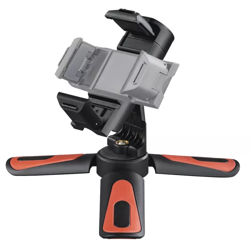 Hama Pocket II Rotation statief smartphone/tablet 3 poten zwart, rood