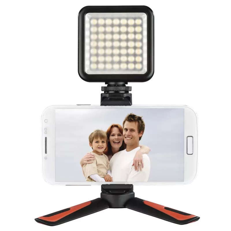 Hama Pocket II Rotation statief smartphone/tablet 3 poten zwart, rood
