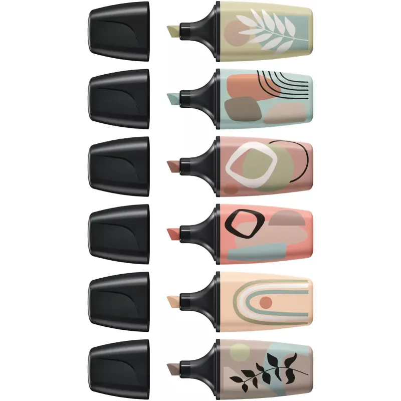 Marker STABILO BOSS MINI 6 stuks beitelpunt meerkleurig
