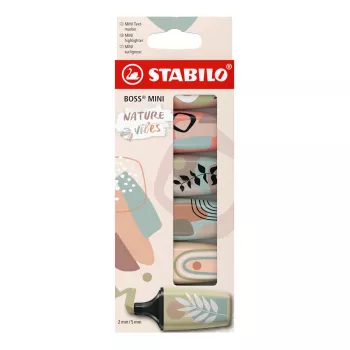 Marker STABILO BOSS MINI 6 stuks beitelpunt meerkleurig