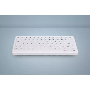Toetsenbordbescherming Active Key AK-C4110 — siliconen, Duitse layout, 291×139×25 mm, wit