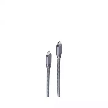 USB-kabel ShiverPeaks BS13-47040 USB 3.2 Gen 2 3m USB-C grijs