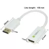 Techly DisplayPort 1.2 stekker / HDMI bus adapter 15 cm wit IADAP DP-HDMIF2