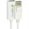 Techly DisplayPort 1.2 stekker / HDMI bus adapter 15 cm wit IADAP DP-HDMIF2