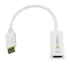 Techly DisplayPort 1.2 stekker / HDMI bus adapter 15 cm wit IADAP DP-HDMIF2