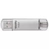 Hama C-Laeta USB-stick 256 GB USB Type-A / USB Type-C 3.2 Gen 1 (3.1 Gen 1) zilver