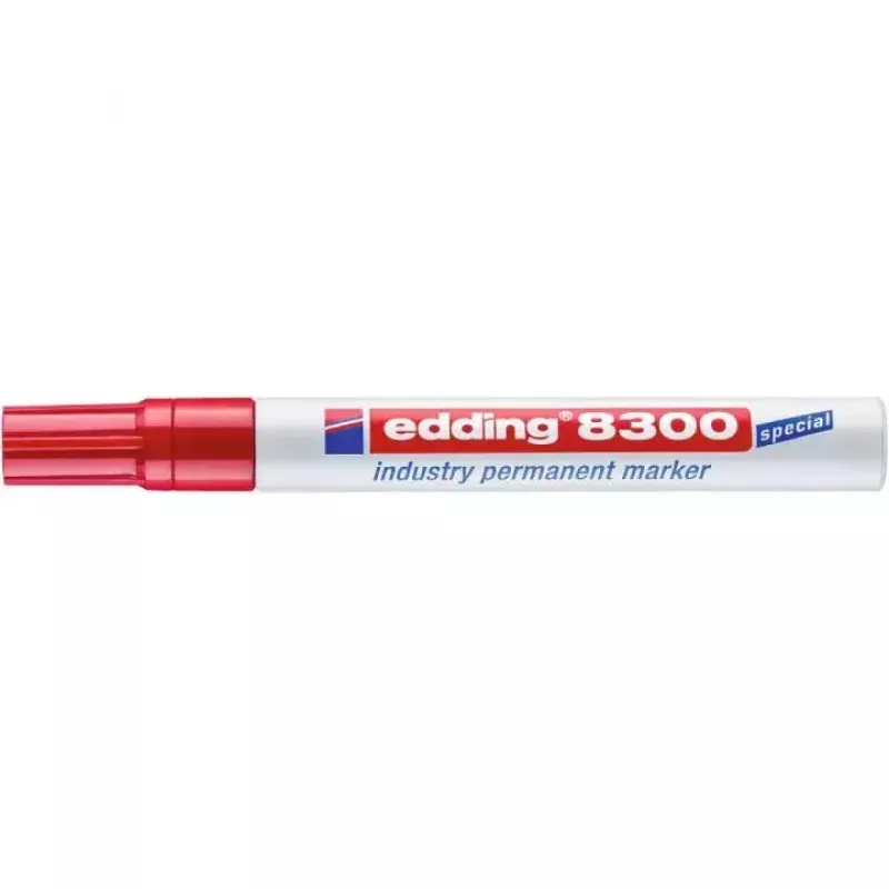 Permanentmarker ronde punt Edding 8300 rood
