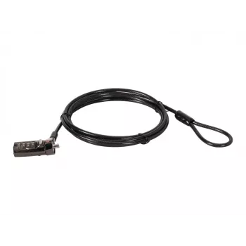Conceptronic CUSTODIO01BN combinatieslot voor laptops, Nano-beveiligingssleuf, 1,8 m