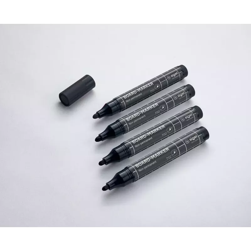 Marker Sigel BA012 4 stuks zwart