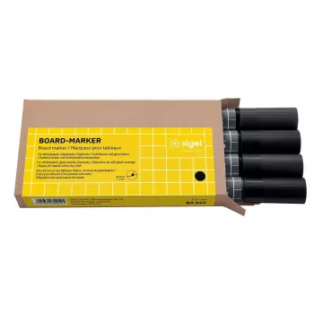 Marker Sigel BA012 4 stuks zwart