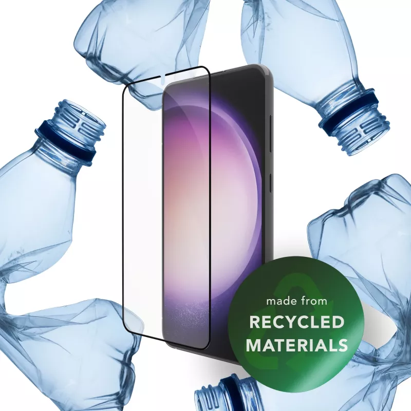 dbramante1928 eco-shield - Galaxy S23 - zwart edge displayschermfolie van gehard glas