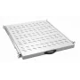 Glijbaanrek EQUIP 19 inch, 1U, 800 mm diepte, lichtgrijs