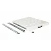 Glijbaanrek EQUIP 19 inch, 1U, 800 mm diepte, lichtgrijs
