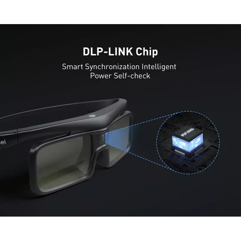DANGBEI actieve stereoscopische 3D-bril, micro-USB, zwart