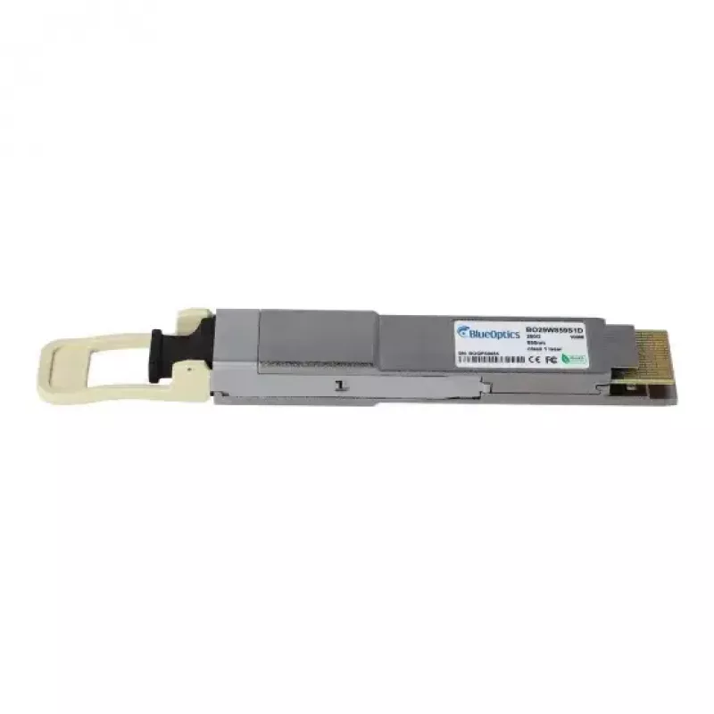 Netwerk-transceivermodule BlueOptics QDD-2X100-SR4-S-BO QSFP-DD 200000 Mbit/s 850 nm 100 m zilver