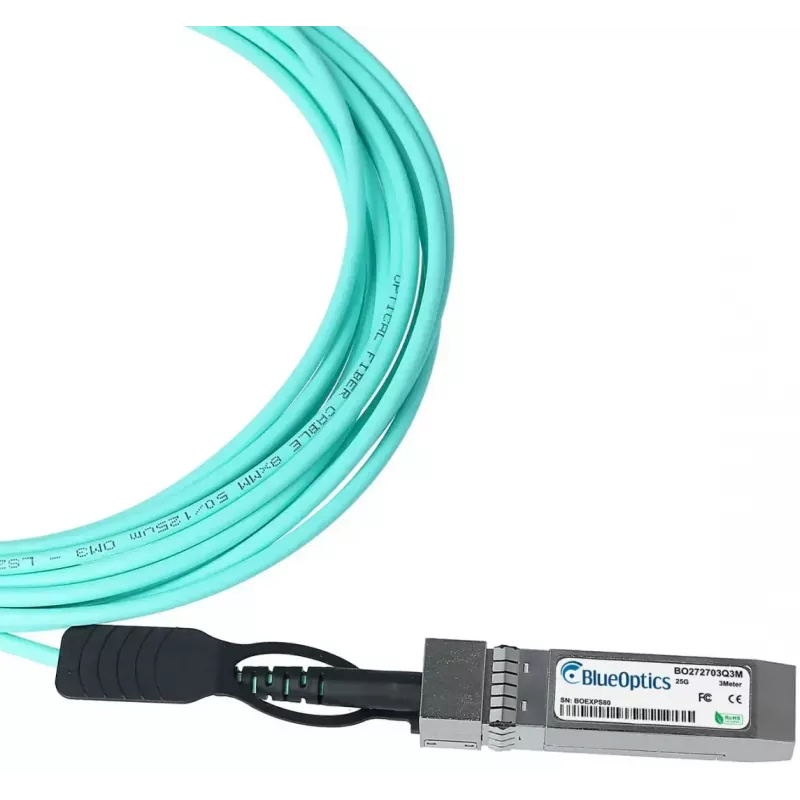 BlueOptics SFP28-AOC-25M-EE-BO SFP28 actieve optische kabel, 25 m, mintkleur