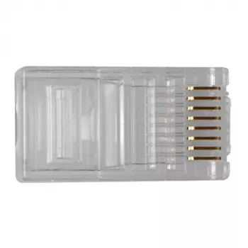 ACT RJ45 (8P/8C) modulaire stekker voor ronde kabel met soepele aders