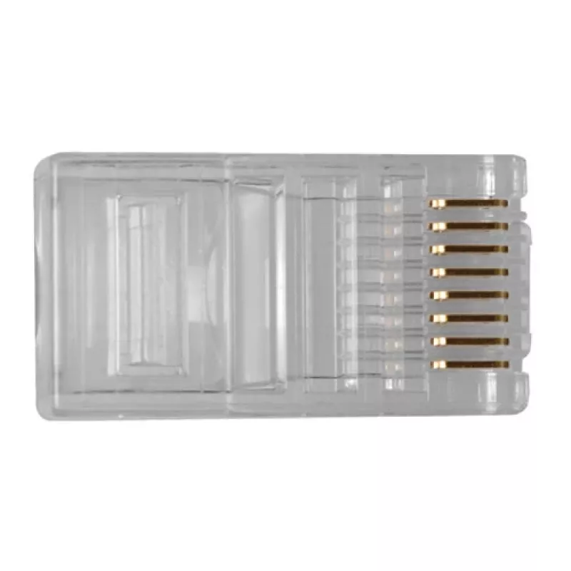 ACT RJ45 (8P/8C) modulaire stekker voor ronde kabel met soepele aders