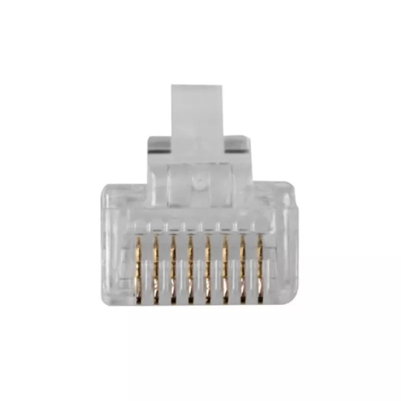 ACT RJ45 (8P/8C) modulaire stekker voor ronde kabel met soepele aders