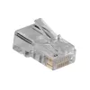 ACT RJ45 (8P/8C) modulaire stekker voor ronde kabel met soepele aders
