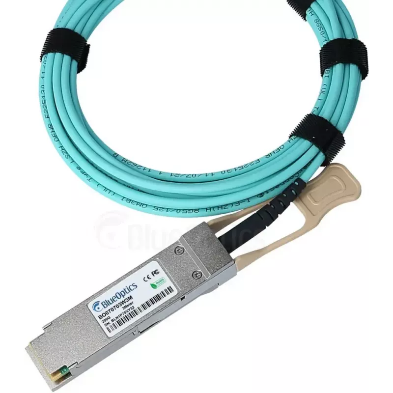 Glasvezel-InfiniBand-kabel BlueOptics QSFP56–QSFP56 5 m, oranje