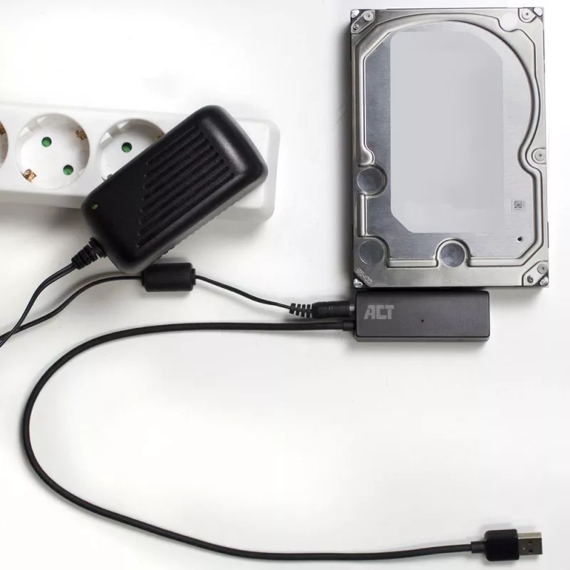 ACT USB 3.2 Gen1 naar 2,5/3,5 inch SATA-adapterkabel voor SSD/HDD
